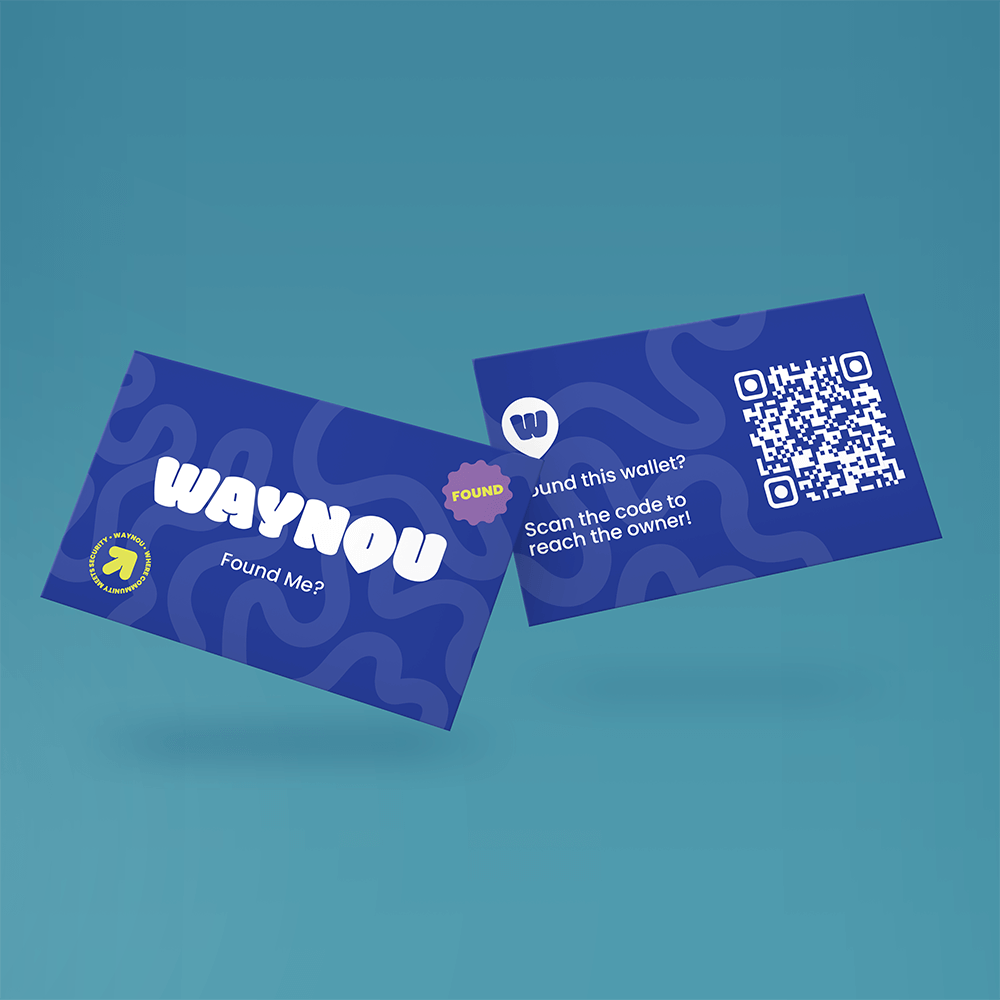Mockup Wallet Card Blue